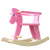 labebe Child Rocking Horse  Wooden Rocking Horse Toy  Pink Rocking Horse for Kid 1 3 Years  Baby Rocking Horse Set Kid Rocking Horse Chair Outdoor Rocking Horse Rocker Animal Ride Rocking Toy