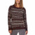 Calvin Klein Jeans Ladies Marled Sweater  Plum  X Large