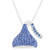 HERSHEY S Kisses Birthstone Women s Jewelry Sterling Silver September Sapphire Blue Swarovski Crystal Pendant Necklace  18