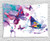 Ambesonne Purple Tapestry Butterflies Decorations, Watercolor Effect Illustration of Butterfly Art Modern Home Decor, Bedroom Living Room Dorm Wall Hanging, 60 X 40 Inches, White Purple Blue