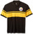 FOCO NFL Pittsburgh Steelers Football Team Logo Cotton Stripe Polo Shirt  Team Color  XX Large