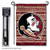 College Flags and Banners Co. Florida State Seminoles Chevron Pattern Garden Flag with Stand Holder