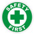 Safety First Hard Hat Sticker - Helmet Decal Label Lunch Tool Box