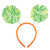Amscan Pom Yarn Spings Head Bopper  9  x 4 1-2   Neon Green