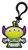 Disney Toy Story Alien Remix Buzz Lightyear PVC Soft Touch Bag Clip