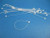 100 Pieces Many Colors and Sizes Snap Lock Pin Security Loop Plastic Tag Fastener 3 -Clear White