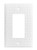 Monarch Abode 19013 Hand Hammered Classic White Single Rocker Wall Switch Plate
