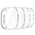 KPYJA 4-Pack Screen Protector Compatible with Fitbit Versa 3-Sense Case  Soft TPU Plated Case All-Around Protective Screen Full Cover Bumper Compatible for Sense-Versa 3 Smart Watch Clear-Clear-Clear-Clear