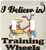 3dRose lsp1056722 I Believe In Training Wheels Double Toggle Switch  Multicolor
