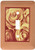 3dRose lsp299671 Antique Gold Roses Surrounded By A Rich Warm Brown Frame Single Toggle Switch