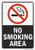 SmartSign No Smoking Area  Sign   7  x 10  Aluminum