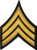 U-S- Army Sergeant E-5 Stripe Army Uniform Chevron Rank Sew on Iron on Arm Shoulder Embroidered Applique Patch - Gold on Black - by Ranger Return RR-IRON-E5-BKGL