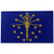 Indiana State Flag Embroidered Emblem Iron On Sew On in Patch