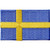 Sweden Flag Patch Embroidered Swedish Applique Iron On Sew On National Emblem