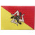 Sicily Italy Flag Patch Embroidered Sicilian Italian Applique Iron On Sew On National Emblem
