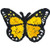 C D Visionary CDX Butterfly Monarch Mini Patch  Multi Color
