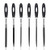 SDAE Mini Needle File Set  Hardened Alloy Strength Steel Secure Grip  Includes Flat  Flat Warding  Square  Triangular  Round  and Half-Round File-
