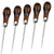 MFDSJ 5pcs Awl Tool Gourd Shape Wooden Handle Scratch Awl Tool Pin Punching for Leather Pouch Hole DIY Handmade