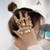 Fashion Women Pearl Hair Ties Circle Hair Band  Elastic Beaded Bracelet Hair Rope Ring Scrunchie Ponytail Holder Hair Accessories 3pcs