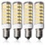 LAMPAOUS E12 LED Light Bulb 7W Candelabra Corn Bulbs 60 Watt Equivalent 6000K Cool White Non-Dimmable Decorative E12 Base Lamp for Ceiling Fan Chandelier Landscape Lighting,4 Pack