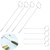 Loop Turner  8PCS  2 Sizes  Sewing Loop Turner Hook Stainless Steel Long Loop Turner with Latch for Fabric Tube Straps Belts Strips DIY Sewing Accessories  Tube Turner Long 10-4Inch and Short 7Inch