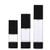 3PCS Airless Pump Bottle-Empty Refillable Black Airless Vacuum Pump Cream Lotion Make Up Bottle Toiletries Liquid Container Lightweight Leak Proof   Shockproof Travel Container 50ML