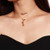 Aukmla Boho Choker Layered Necklace Gold Rose Pendant Necklaces Chain Jewelry for women and Girls