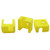 BTMB 3D Printer Heater Block Silicone Cover MK7-MK8-MK9 Yellow 3pcs