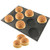 Bluedrop Silicone Hamburger Bread Forms Perforated Bakery Molds Non Stick Baking Sheets Fit Half Pan Size