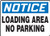 Accuform MVHR829VP Plastic Sign  Legend Notice Loading Area No Parking   7  Length x 10  Width x 0-055  Thickness  Blue-Black On White  7  Height  10  Wide  7  Length  Plastic  7x10