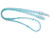 Tough 1 Knotted Cord Roping Rein Turquoise/White