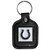 NFL Siskiyou Sports Fan Shop Indianapolis Colts Square Leather Key Chain One Size Black
