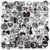 Gothic Stickers Pack 100Pcs  Waterproof Vinyl Decal Stickers for Skateboard Water Bottle Hydro Flask Laptop Computer Phone Motorcycle  Black and White Stickers  Cool Stickers for Teens Adults