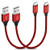 2-Pack  1ft  Short USB C Cable 4-2A Fast Charging  etguuds Nylon Braided Type C Fast Charger Cord for Samsung Galaxy S10 S9 S8 Plus  S10 S9  Note 10-10-9-8  S10E  A80 A70 A50 A40 A30 A20 A10eRed