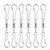 Alamic Swivel Dual Clips - Wind Spinner Hangers Spiral Tails Twisters Wind Socks  for Spinning windsocks and Any Kites  Flower pots  Plants  Bird feeders  Solar Lights  Flags