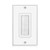 TNP Brush Wall Plate 1 Pack - Single Gang Cable Entry Access Brush Bristles Style Strap Opening Port Insert Socket Wiring Plug Jack Decorative Face Cover Outlet Mount Panel White