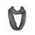 Premium Solid Color Knit Infinity Circle Scarf  Charcoal