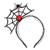 Love Sweety Halloween Spider Ghost Pumpkin Hair Hoop Cosplay Devil Headband Spider Red Rose