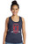 Majestic Athletic NBA New Orleans Pelicans Women s Premium Triblend Contrast Tank Top  Navy  Small