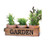CTW Wooden Garden Caddy with Three Pots