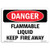 OSHA Danger Sign - Flammable Liquid Keep Fire Away   Choose from  Aluminum  Rigid Plastic Or Vinyl Label Decal   Protect Your Business  Construction Site  Warehouse   Shop Area    Made in The USA