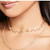 Aularso Dainty Layered Flower Necklaces Chain Hollow Necklace Jewelry for Women and Girls Gold