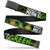 Buckle-Down Big Web Belt Ninja Turtles  Classic Tmnt Group Pose6-Keeping IT Lean  Mean and Green Black-Green-White  1-0  Wide-fits up to Kids Size 20