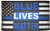 Trade Winds 3x5 Blue Lives Matter Thin Blue Line 100D Woven Poly Nylon 3 x5  Flag RUF Fade Resistant Premium