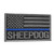 LEGEEON Subdued American Sheepdog Thin Blue Line 2x3-25 US Flag Agent Morale Touch Fastener Cap Patch