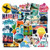 50 Pcs Vinyl Hawaii Aloha Stickers Waterproof Beach Vacation Sticker Pack for Water Bottle Hydro Flask Laptop Skateboard Luggage Bike Car