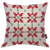 Moslion Snow Pillow Cover Winter Christmas Tree Snowflake Leaves Throw Pillow Case 18x18 Inch Accent Pillow Cotton Linen Canvas Square Cushion Decorative Sofa Bed Green Red