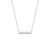 Dainty Silver Bar Necklace Simple Geometric Vertical Balance Bar Floating Pendant Necklace for Women