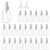 Spray Bottle Fine Mist Mini Clear50ml-2oz Spray Bottles Small Reusable Empty Plastic Bottles with Atomizer Pumps 25 pack 2 Funnels included