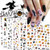 Halloween Nail Art Stickers Decals  9 Sheets Self-Adhesive 3D Nail Art Supplies Sticker Witch Skull Witch Pumpkin Maple Leaf Cat Fall Nail Art Design for Halloween Party Supply Acrylic Nail Art